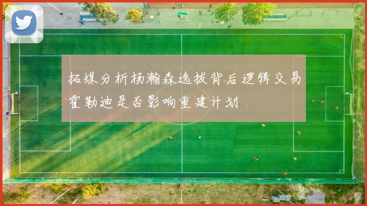 拓媒分析杨瀚森选拔背后逻辑交易霍勒迪是否影响重建计划